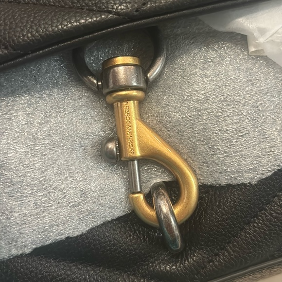 NWT Rebecca Minkoff Edie Flap Shoulder Bag, Black/Multi - Picture 5 of 9